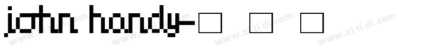 john handy字体转换